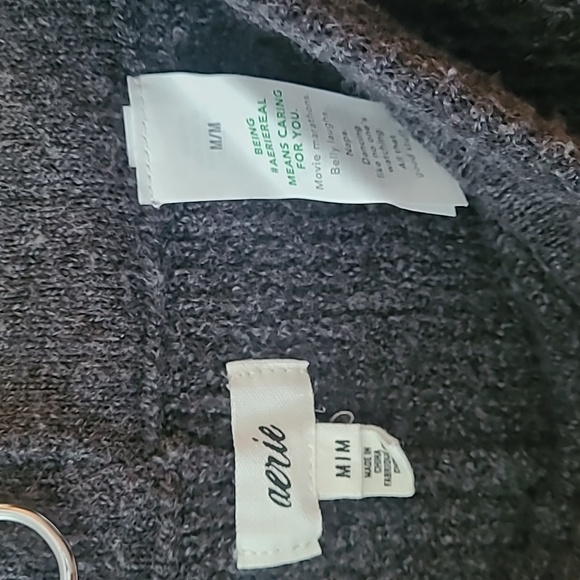**Amazing Viral**from Aerie sweater lounge set, charcoal gray, medium - Picture 4 of 6